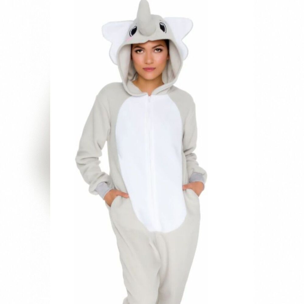 Funziez‎ Elephant Bodysuit  Sleeper Costume Halloween Festive, L